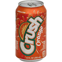 Crush Crush Orange Soda Made with Sugar, 12 Fl Oz Glass Bottles, 4