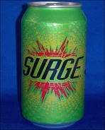 An older can of Surge