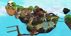 An alternative view of Skull Island.