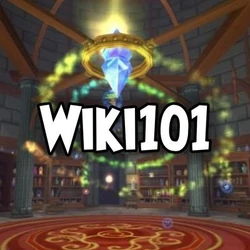 One of the original placeholder logos for Wiki101, circa 2019
