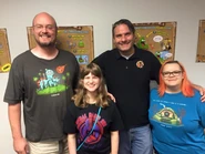 Tom Purdue (third from left) with Jeff Toney, Kayly Ginsberg, and Leala Ulrich (2015)