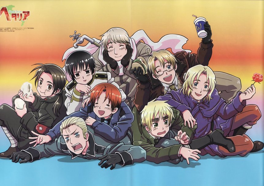 HD wallpaper hetalia axis powers anime boys women group of people  standing  Wallpaper Flare