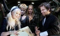 Behind the scenes with Emily Browning, Jena Malone, and Zack Snyder