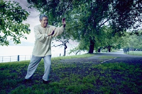 “I came to New York with my parents and older brother in 1960. This is not the first time demons have visited the city, and surely it won’t be the last. But I will always practice here, every morning, in this very spot. I think we only truly understand the value of ritual and tradition when those traditions are threatened.“
