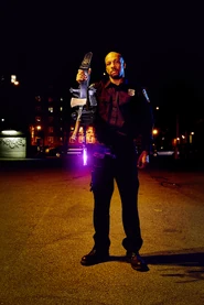 “This isn’t exactly a precinct issue, but there’s no precinct left. I don’t think they’ll mind.“