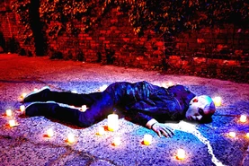 Someone in this fallen city still mourns the infected and the dead. I was told there was a funeral being held in an alley near the Gowanus Canal. Apparently I missed the eulogy.