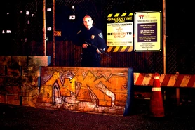 “Are you a resident of Red Hook, sir?“ “No.“ “Then turn around.“ “I’m allowed to be here.“ “It’s dark out here sir, and we shoot stingers on sight. Turn around and get out of here before you start looking like a vampire.“