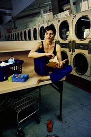 “I’m here because I live up the street and the machines are still running. What are you doing here?“