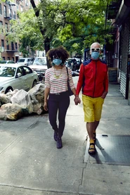 “We can handle colds or viruses. The matching masks and sunglasses ward off bad karma and harmful spirits.“