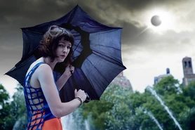 “Maybe everybody’s outside staring at the sun with those stupid glasses because their internet is down. You’ll never get me to look.“