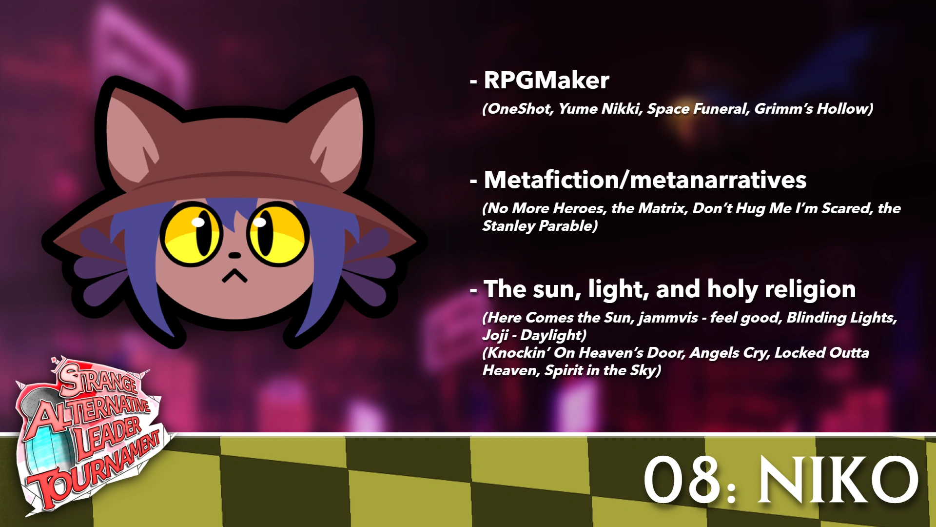 Niko | The Strange Alternative Leader Tournament Wiki | Fandom