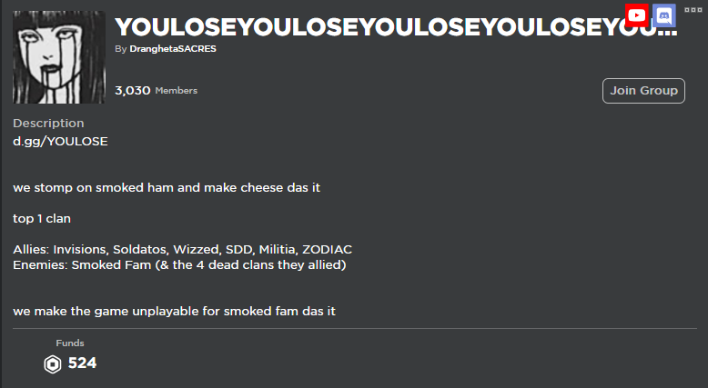 Youlose The Streets Roblox Wiki Fandom - how do u join groups on roblox
