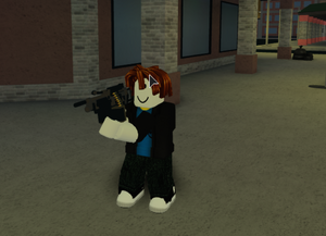 bacon with gun.png - Roblox