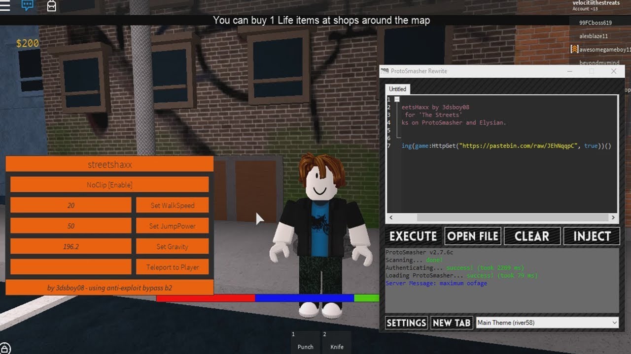 load your hacks roblox