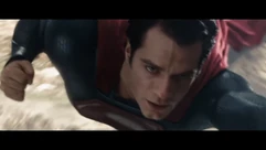 Superman in full flight.