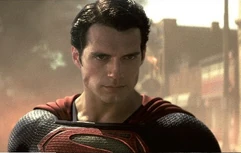 Superman during the battle of Smallville.
