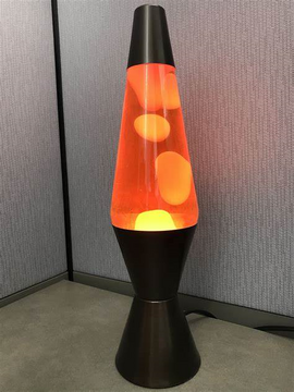 Lava lamp red wax yellow liquid hot sale