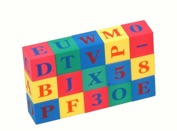 Alphabet foam blocks hotsell