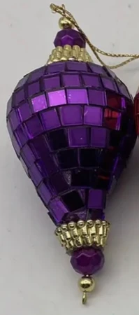 Mosaic Teardrop Ornament (Purple Variant) | The Toy Chest Of Baby