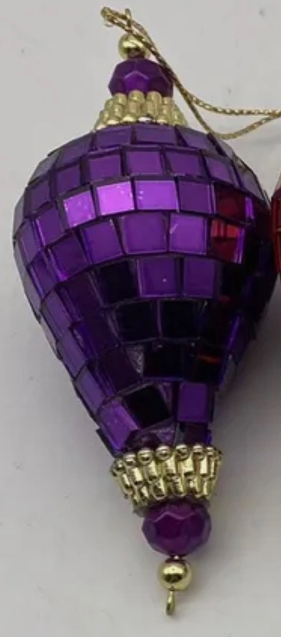 Mosaic Teardrop Ornament (Purple Variant) | The Toy Chest Of Baby