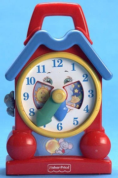 Fisher price teaching clock new arrivals