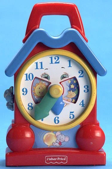Fisher price musical tick tock sale clock