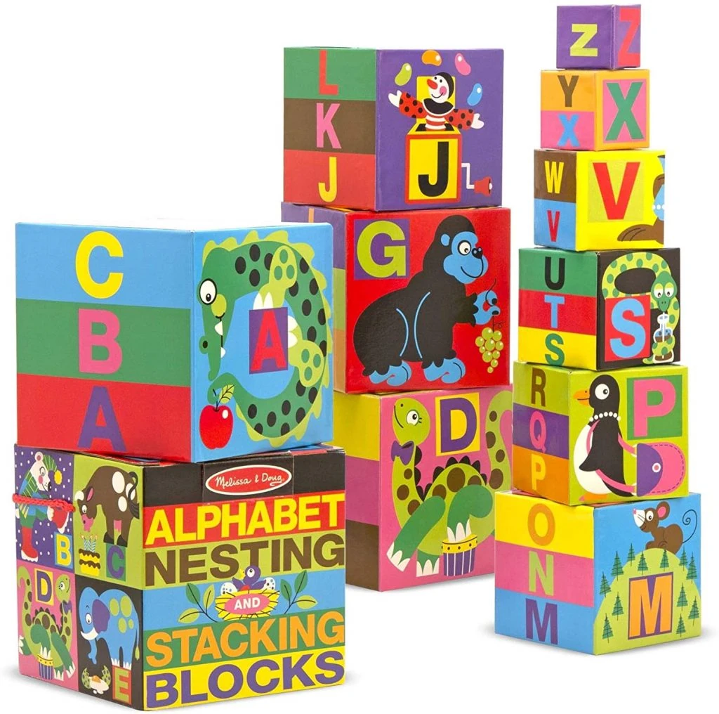 Alphabet Nesting & Stacking Blocks The Toy Chest Of Baby Einstein