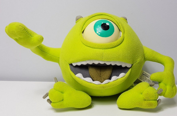 My Talking Action Eyed Mike Wazowski Doll from Monsters Inc | The Toys ...