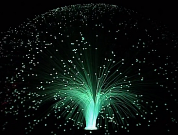 Venus rotating fiber optic lamp hot sale