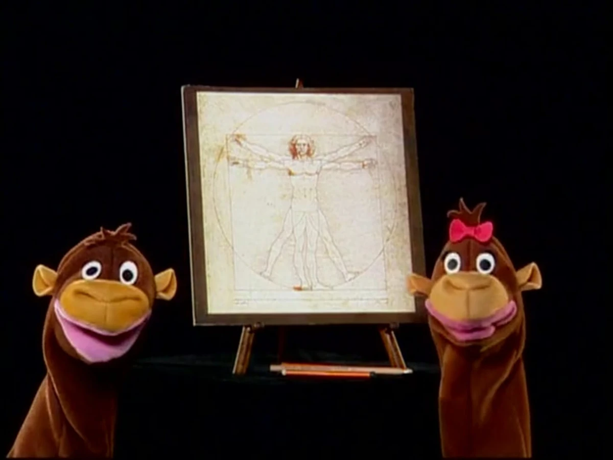 Mimi Sketches The Vitruvian Man for Baby da Vinci's Theme The True