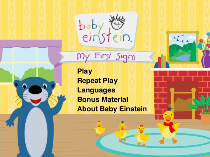 My First Signs DVD Menu The True Baby Einstein Wiki Fandom