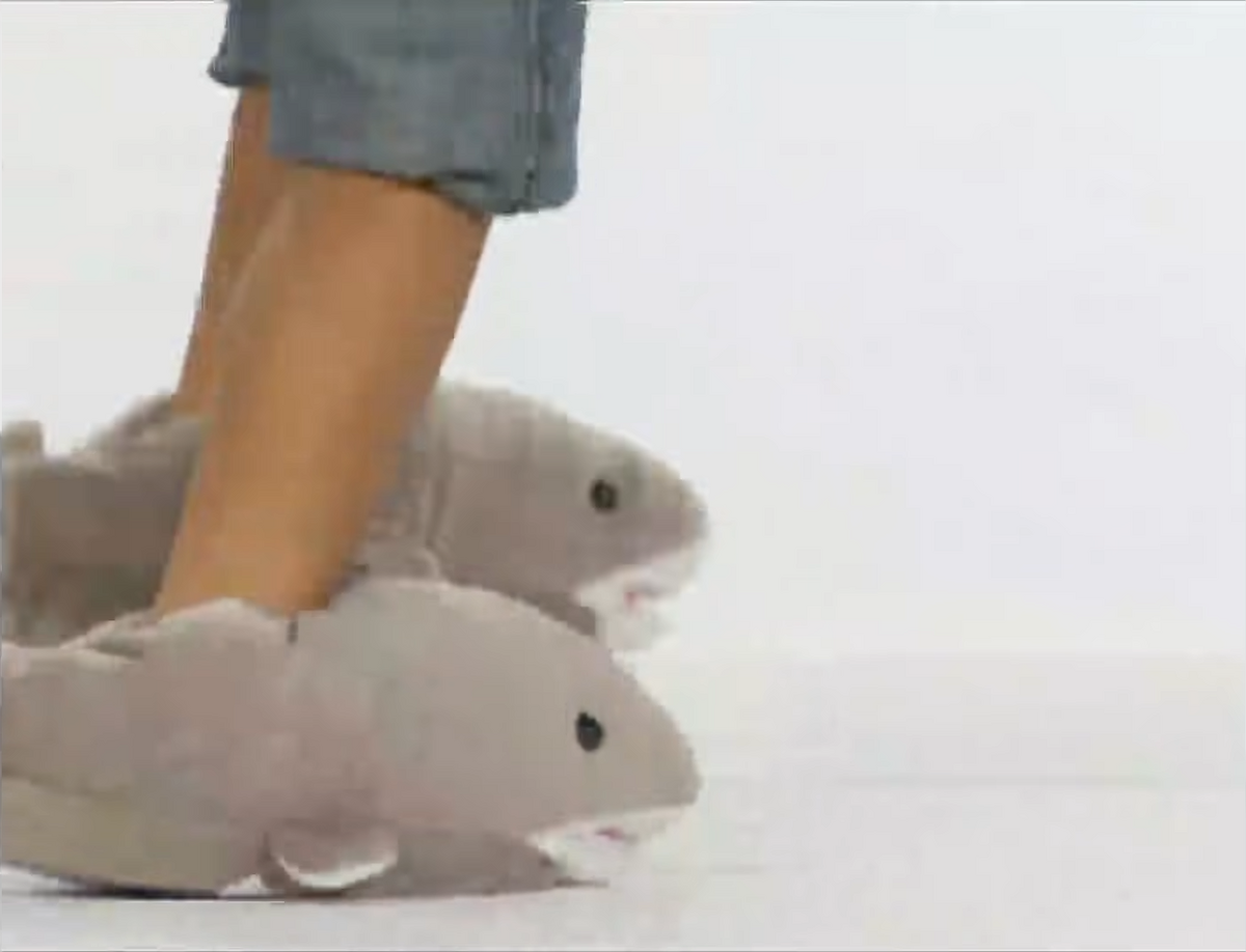 Great white shark slippers discount