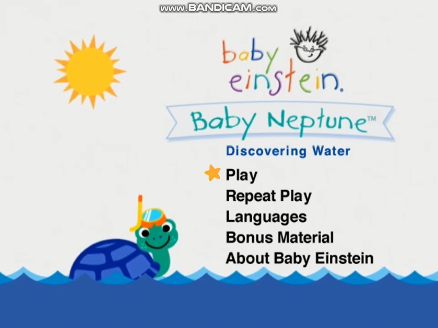 baby einstein menu