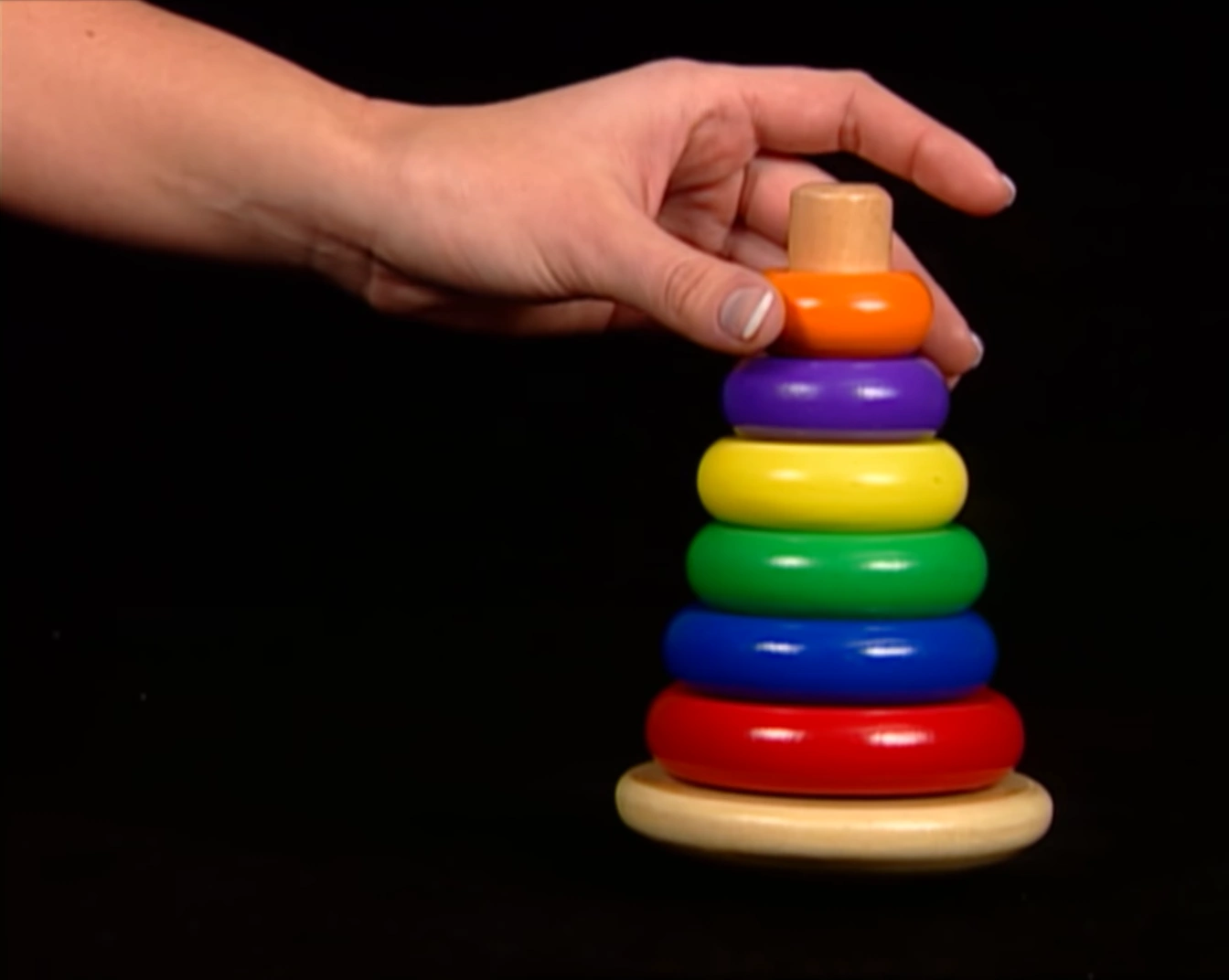 Stacking Rings Toy Wooden