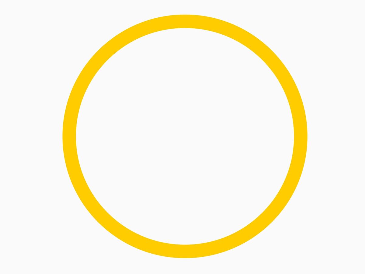 yellow circle outline