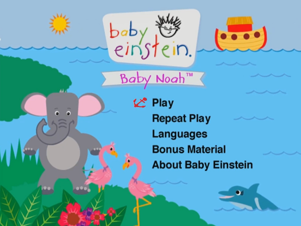 Baby Noah DVD Menu The True Baby Einstein Wiki Fandom