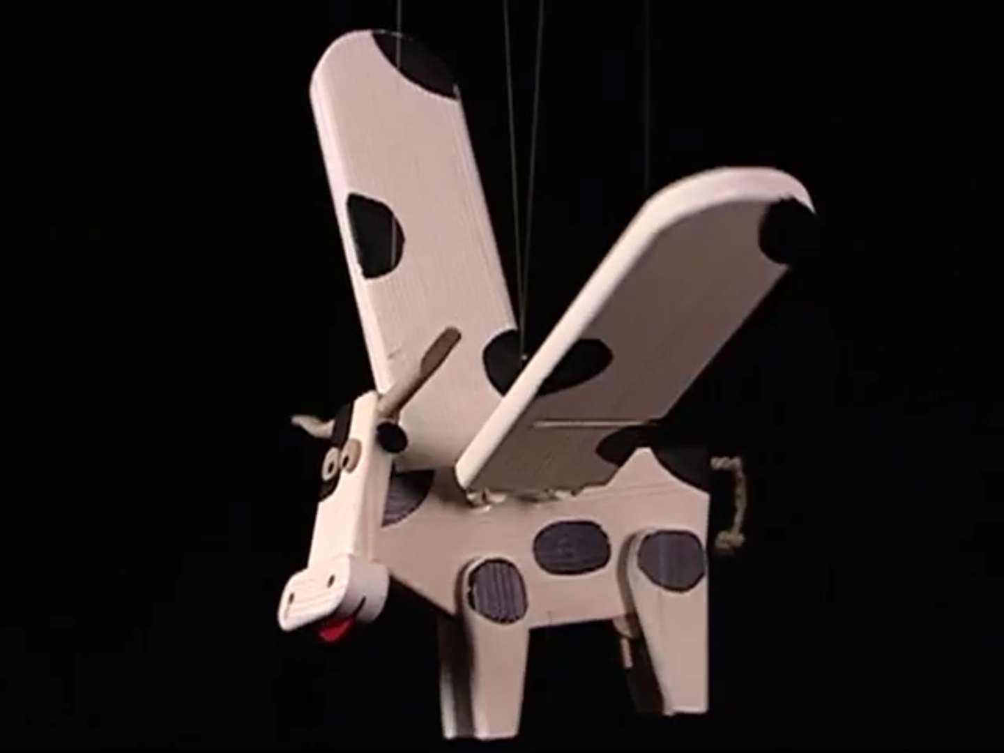 Flying hotsell cow toy