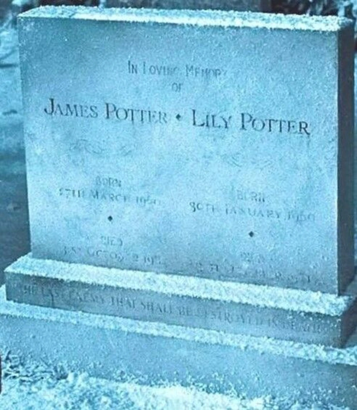 James and Liliana Potter's grave The Truth Behind Aurora Wiki Fandom