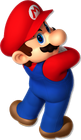 Mario looking backwards