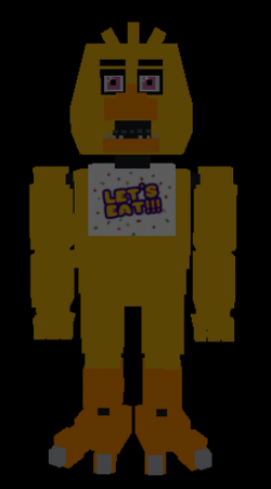 Withered Chica  FNaF 2 Minecraft Skin