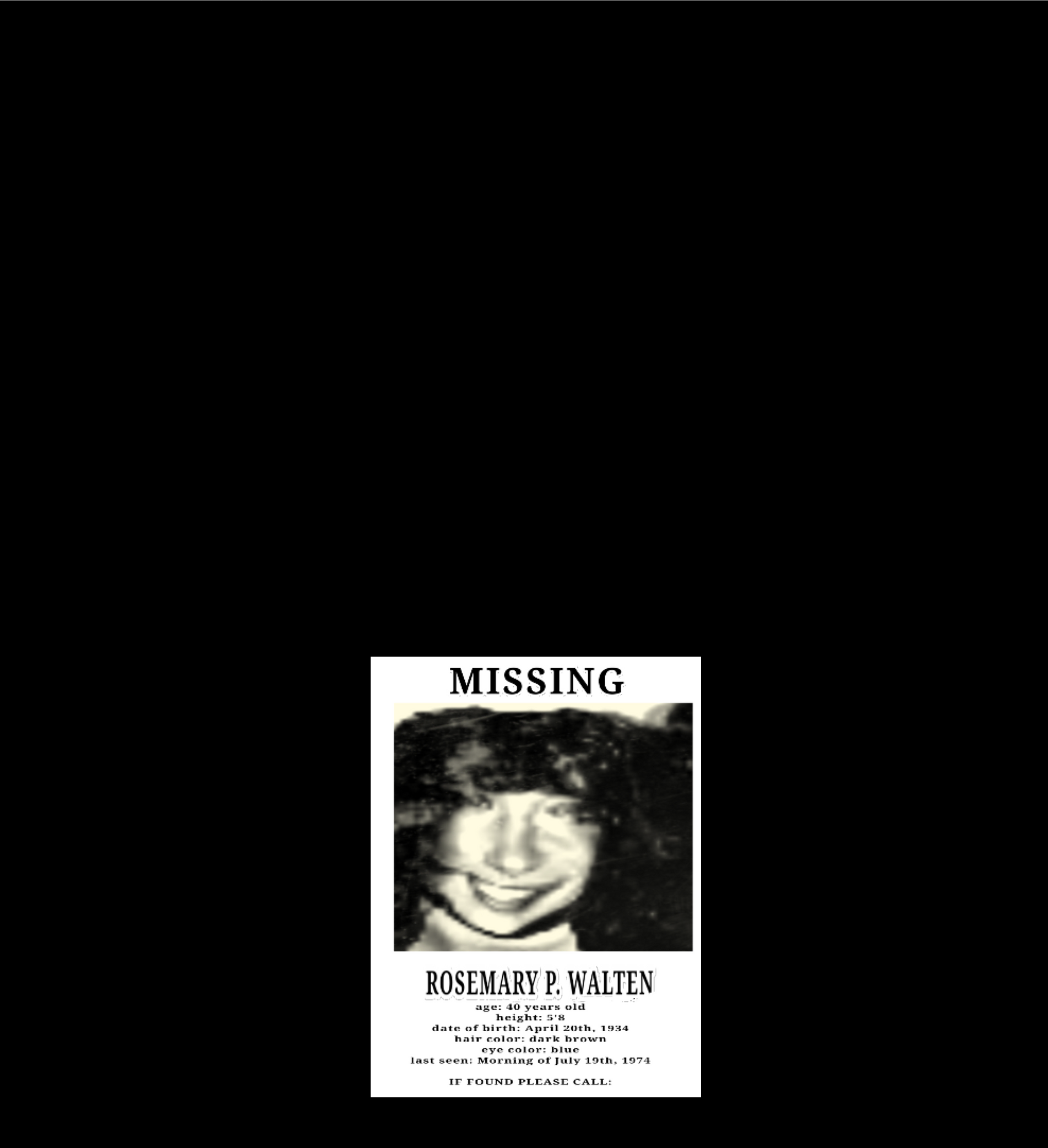 Jack Walten Missing Poster | Poster