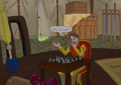 Niers in his campaign tent (Colored by Enya)