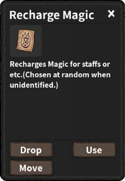 Recharge Magic | The Wild Darkness Wiki | Fandom