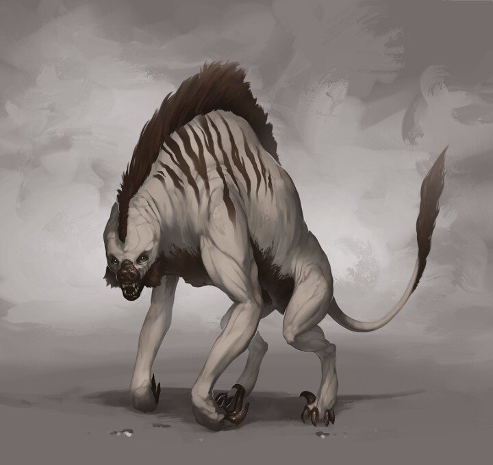 Demon hound on Behance Dark creatures, Dark fantasy art, Mythical creatures art