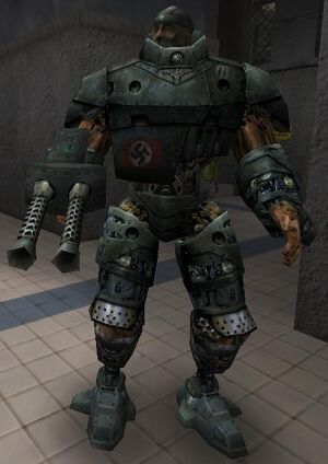 This was on the Wolfenstein Wiki, about the super soldier from