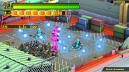 Using Unite Whip to obtain an Enemy Weapon from the pink-ring Chew Dough-Goo.