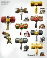 Finalized hammer weapon art