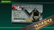 Wonder-Motorbike's ID card, rank B (for bike)