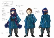 Concept art of Bayonetta'"`UNIQ--nowiki-00000009-QINU`"'s Luka as a child