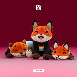 Youtooz Fundy Fox Rainbow 12in Plush | FYE